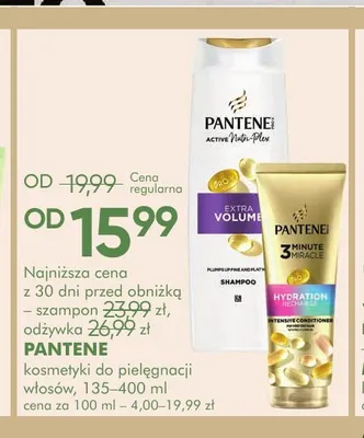 Kosmetyki do pielęgnacji włosów Pantene promocja w Super-Pharm