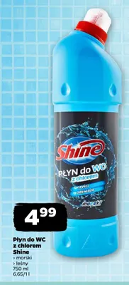 Płyn do WC z chlorem morski Shine promocja w Netto