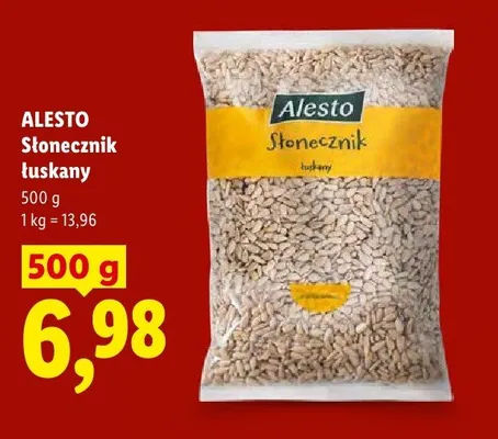 Słonecznik łuskany Alesto promocja w Lidl