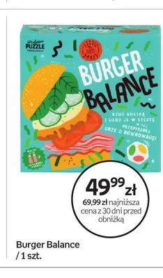 Gra zręcznościowa Burger Balance Professor Puzzle promocja w Empik