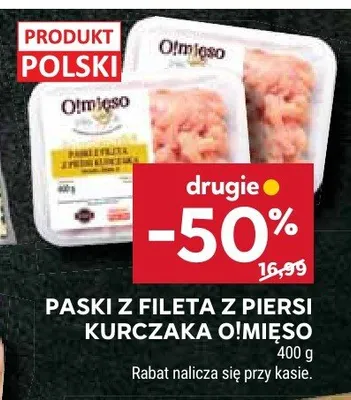 Paski z fileta z piersi kurczaka Olmięso promocja w Stokrotka