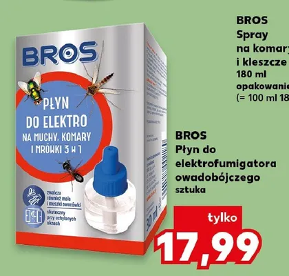 Płyn do elektrofumigatora owadobójczego BROS promocja w Kaufland