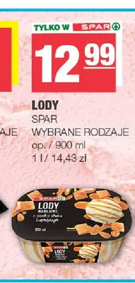 Lody Spar promocja w SPAR
