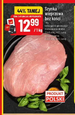 Szynka wieprzowa bez kości promocja w POLOmarket