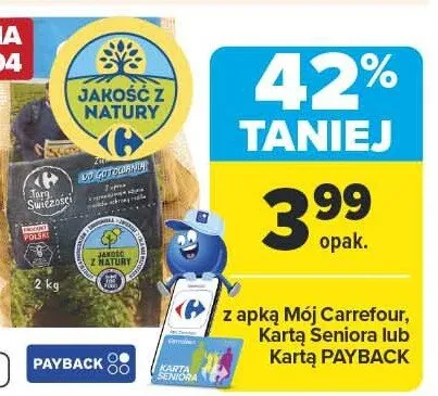 Ziemniaki do gotowania JAKOŚĆ Z NATURY CARREFOUR promocja w Carrefour Market