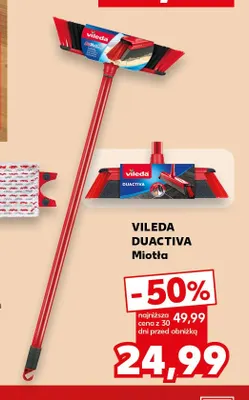 Miotła Duactiva Vileda promocja w Kaufland