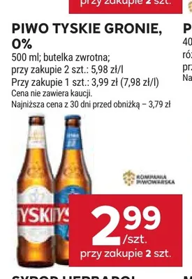Piwo bezalkoholowe Tyskie promocja w Stokrotka