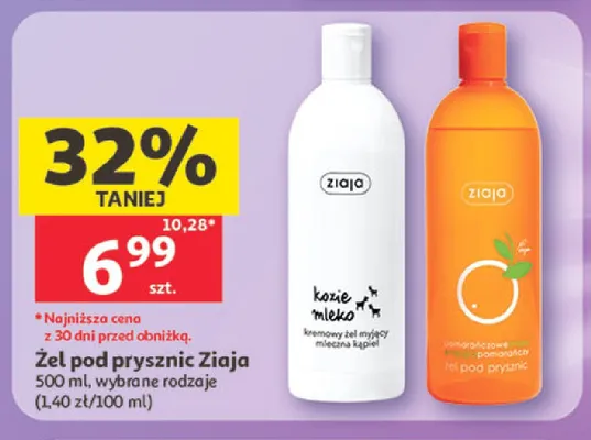 Żel pod prysznic Ziaja promocja w Auchan