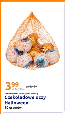 Czekoladowe oczy Halloween promocja w Action