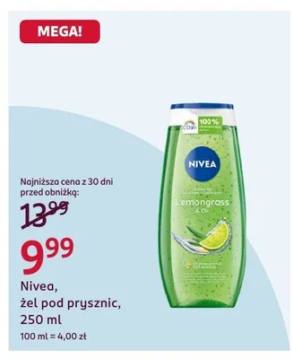 Żel pod prysznic Nivea, 250 ml promocja w Rossmann