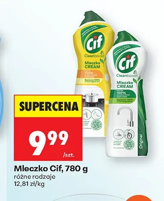 Mleczko Cif promocja w Biedronka