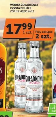 Wódka Żołądkowa Czysta de Luxe promocja w Euro Sklep
