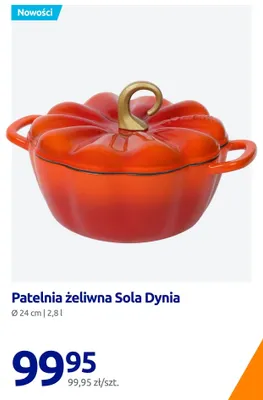 Patelnia żeliwna Sola Dynia promocja w Action
