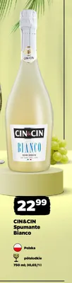 Wino musujące Cin & Cin Spumante Bianco promocja w Netto