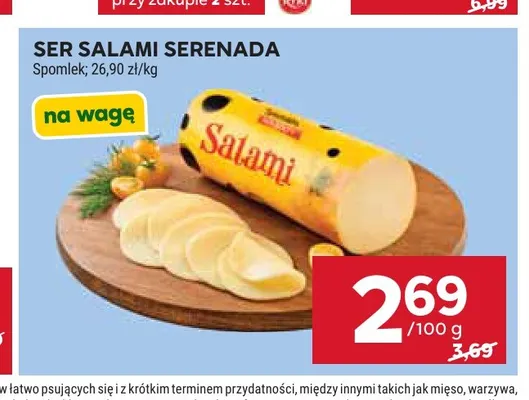 Ser salami Serenada promocja w Stokrotka