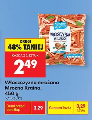 Włoszczyzna mrożona w słupkach promocja w Biedronka