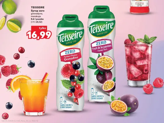 Syrop zero Teisseire promocja w Kaufland