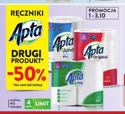 Ręcznik papierowy Original Apta promocja w Intermarche