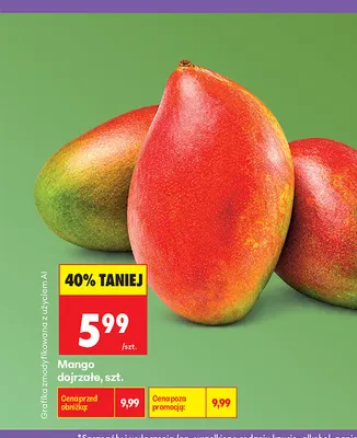 Mango dojrzałe promocja w Biedronka
