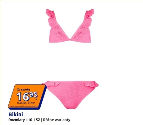 Bikini dziecięce promocja w Action