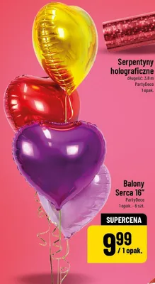 Serpentyny holograficzne długość: 3.8 m PartyDeco 1 opak. promocja w POLOmarket