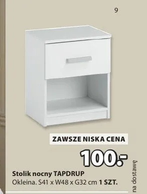 Stolik nocny TAPDRUP promocja w Jysk