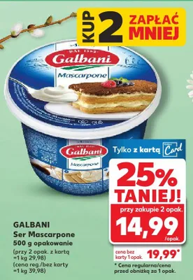 Ser mascarpone 500 g promocja w Kaufland