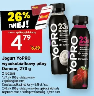 Jogurt wysokobiałkowy YoPRO Danone promocja w Twój Market