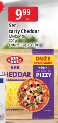 Ser tarty Cheddar Mlekovita promocja w Leclerc