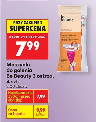 Maszynki do golenia 3 ostrza promocja w Biedronka