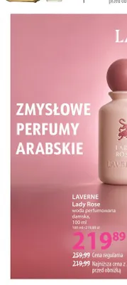 Woda perfumowana damska Laverne Lady Rose promocja w Hebe