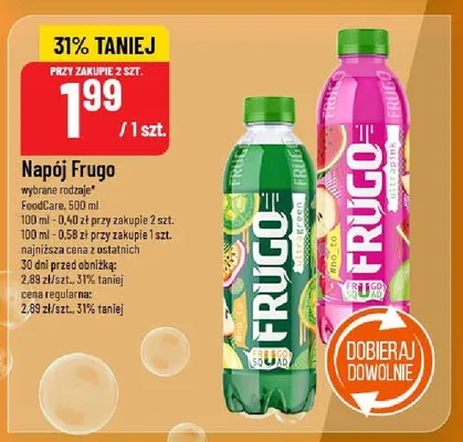 Napój wybrane rodzaje promocja w POLOmarket