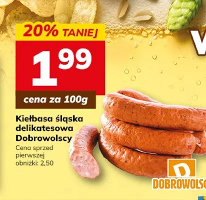 Kiełbasa śląska delikatesowa Dobrowolscy promocja w Hitpol