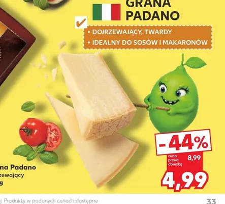 Ser Grana Padano dojrzewający promocja w Kaufland