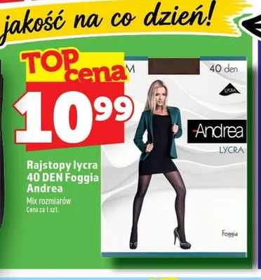 Rajstopy lycra 40 DEN Foggia Andrea promocja w TOPAZ