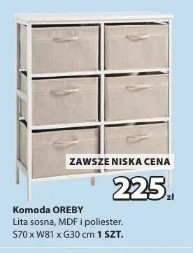 Komoda Oreby promocja w Jysk