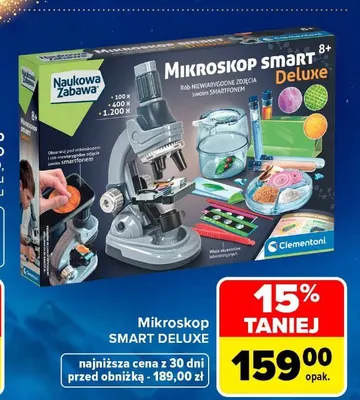 Mikroskop Smart Deluxe Clementoni promocja w Carrefour