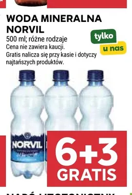 Woda mineralna Norvil promocja w Stokrotka