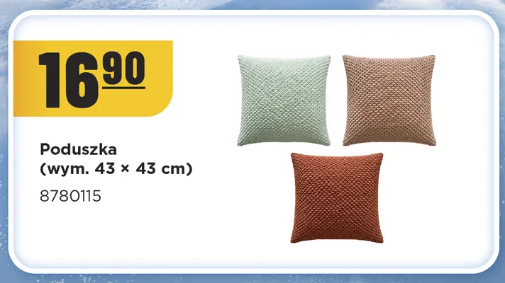 Poduszka 24 x 24 cm promocja w MR. DIY