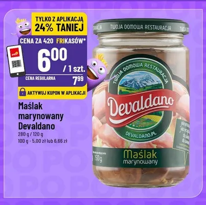 Maślak marynowany Devaldano promocja w POLOmarket