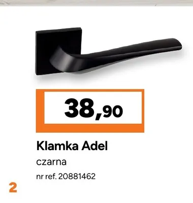 Klamka Adel czarna promocja w Bricoman