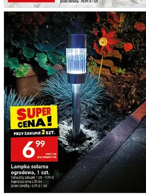 Lampka solarna ogrodowa promocja w Twój Market