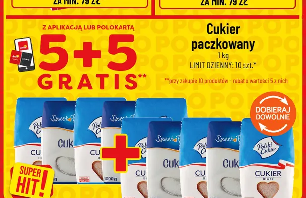 Cukier paczkowany promocja w POLOmarket