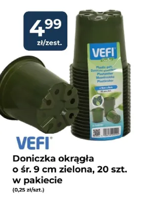 Doniczka okrągła o śr. 9 cm zielona, 20 szt. w pakiecie promocja w PSB Mrówka