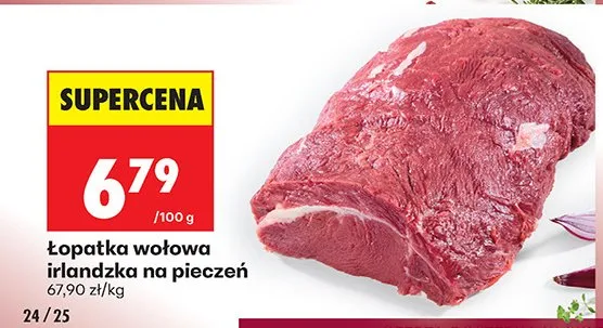 Łopatka wołowa irlandzka na pieczeń promocja w Biedronka