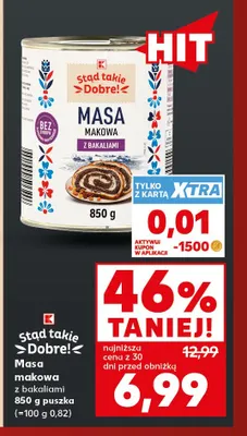 Masa makowa z bakaliami Stąd takie Dobre! promocja w Kaufland