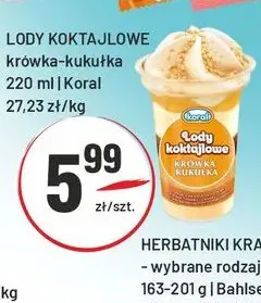 Lody koktajlowe krówka-kukułka promocja w Sedal