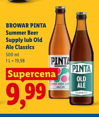 Piwo Browar Pinta Summer Beer Supply promocja w Lidl