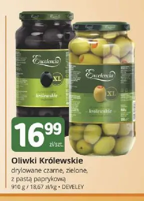 Oliwki Królewskie drylowane czarne Excelencia promocja w Marketvita