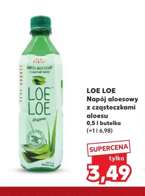 Napój aloesowy z cząsteczkami aloesu Loe promocja w Kaufland